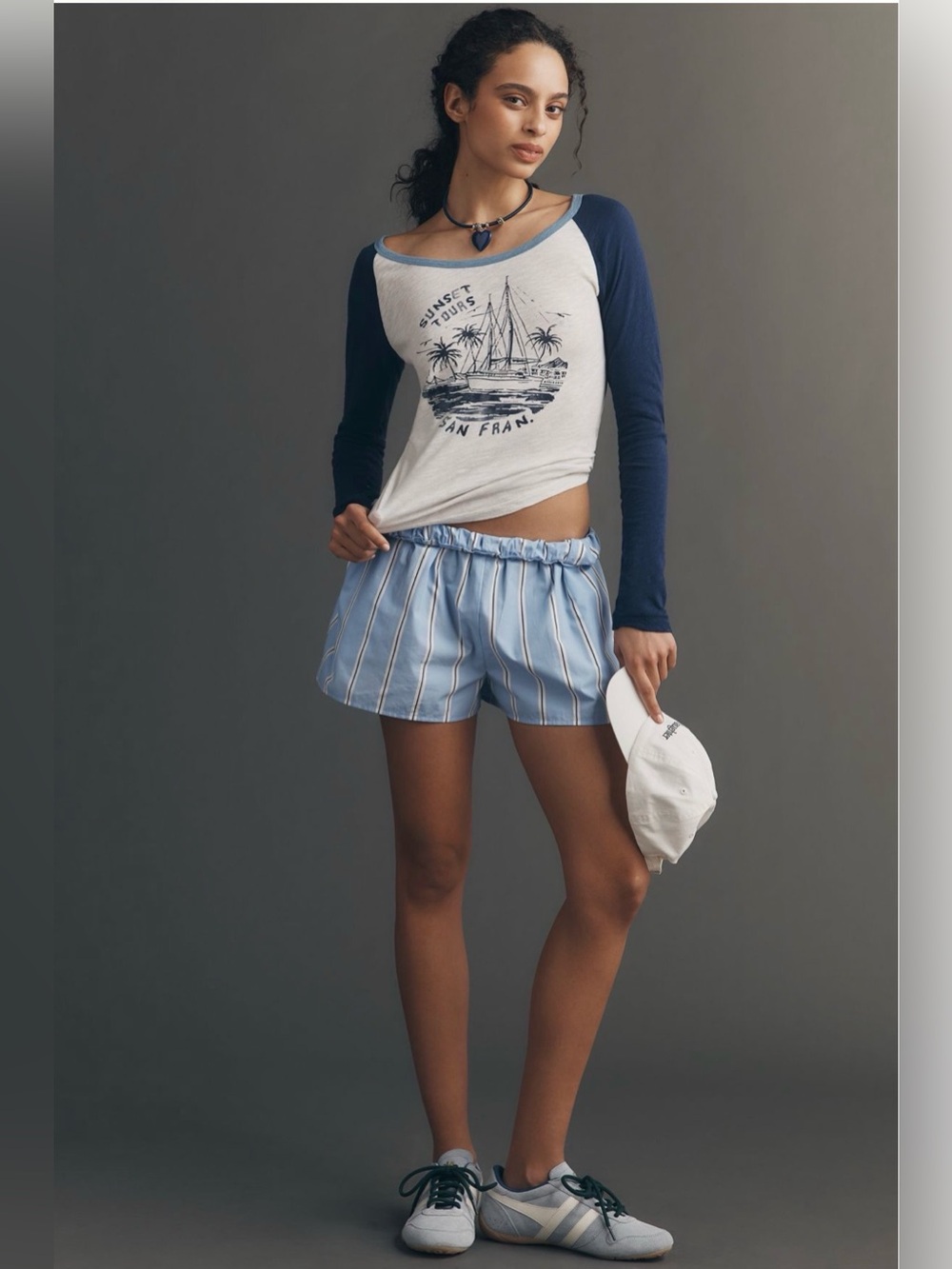 Anthropologie Pilcro Heritage Ringer Long-Sleeve Tee - Picture 2 of 14